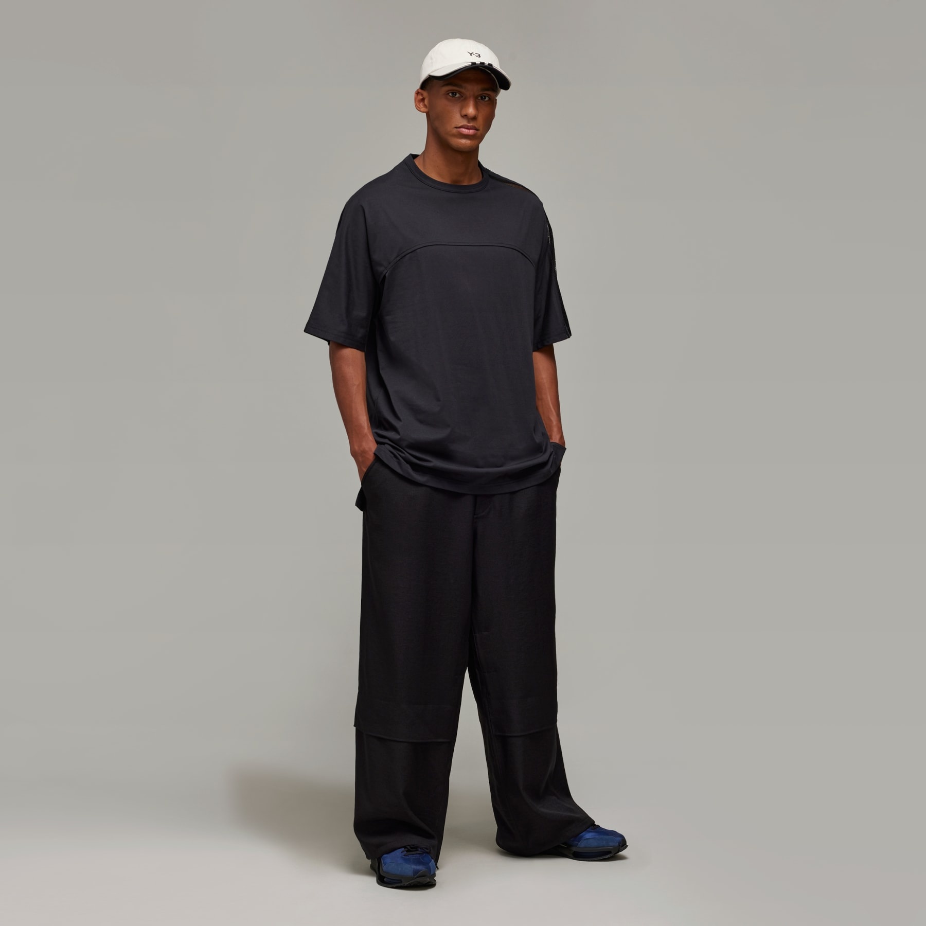 Y-3 Mesh 3-Stripes Short Sleeve Tee - 5