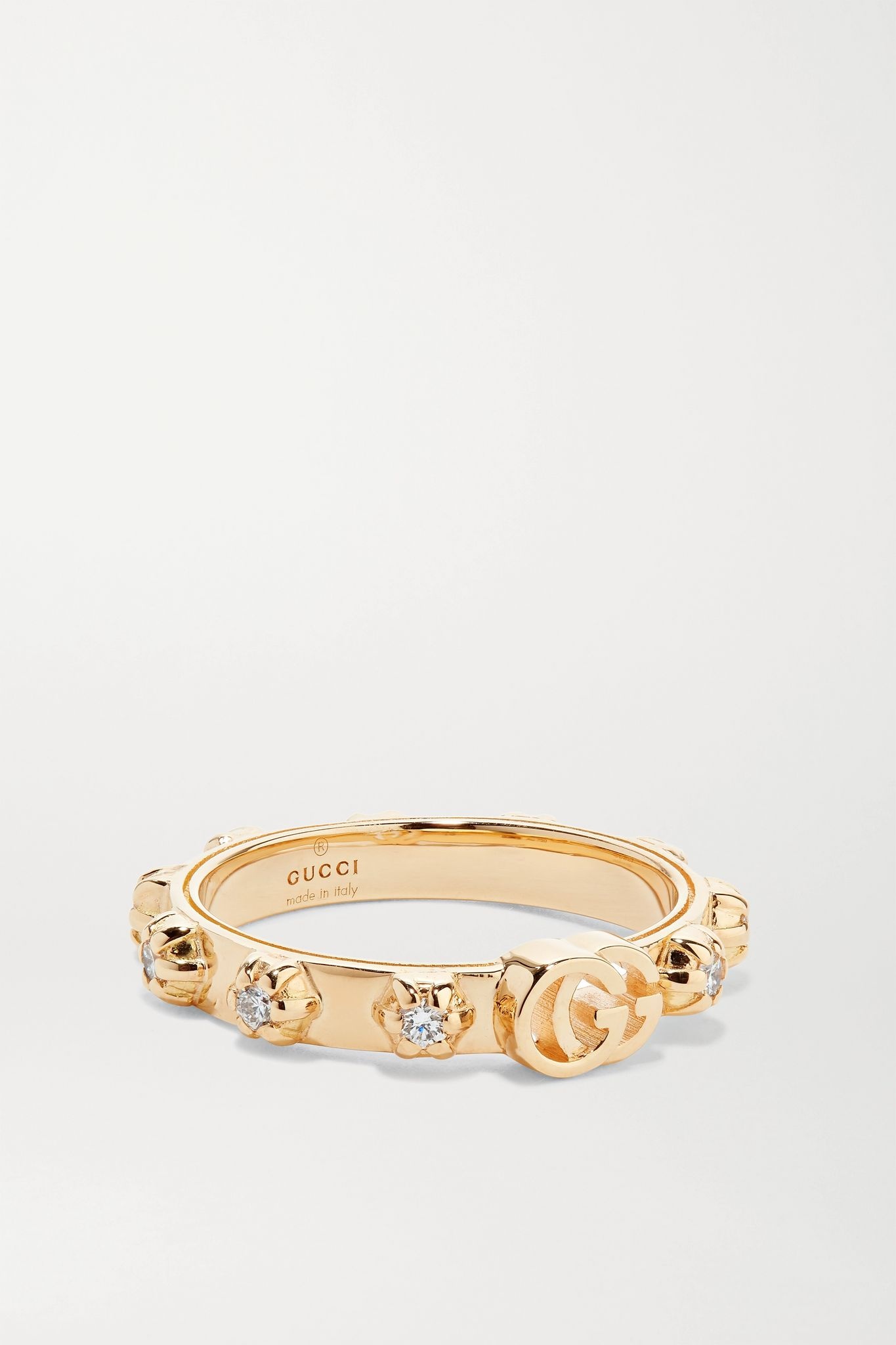 18-karat gold diamond ring - 1