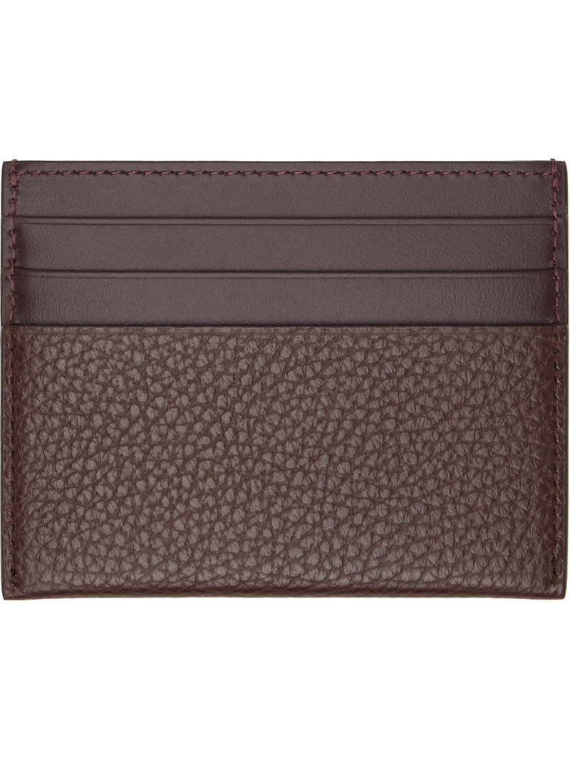 Givenchy Brown Logo Card Holder outlook