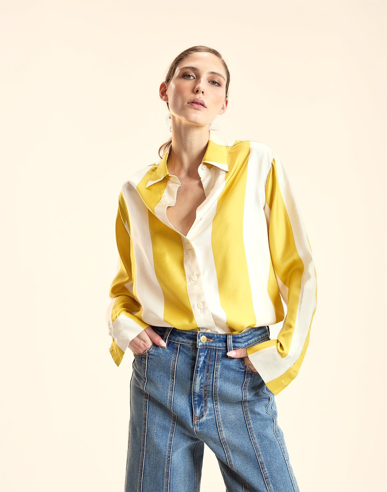 Collectible Stripe Silk Shirt - 2