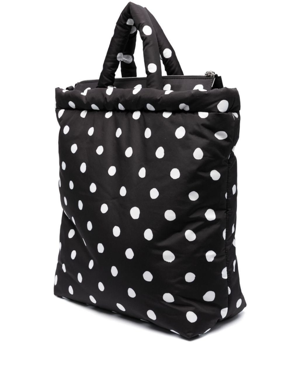 logo-patch polka-dot tote bag - 3