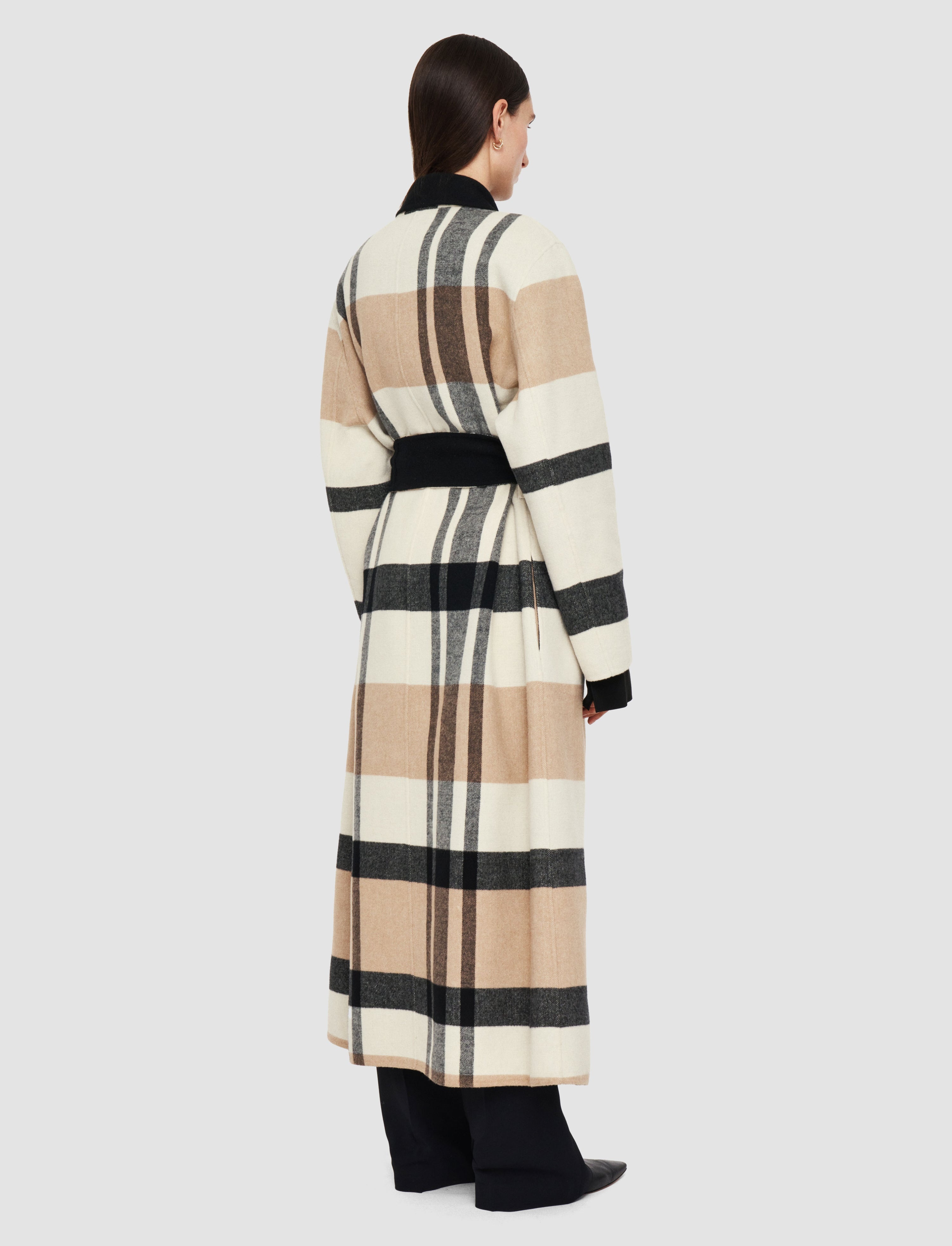 Merton Reversible Check Wool Coat - 3
