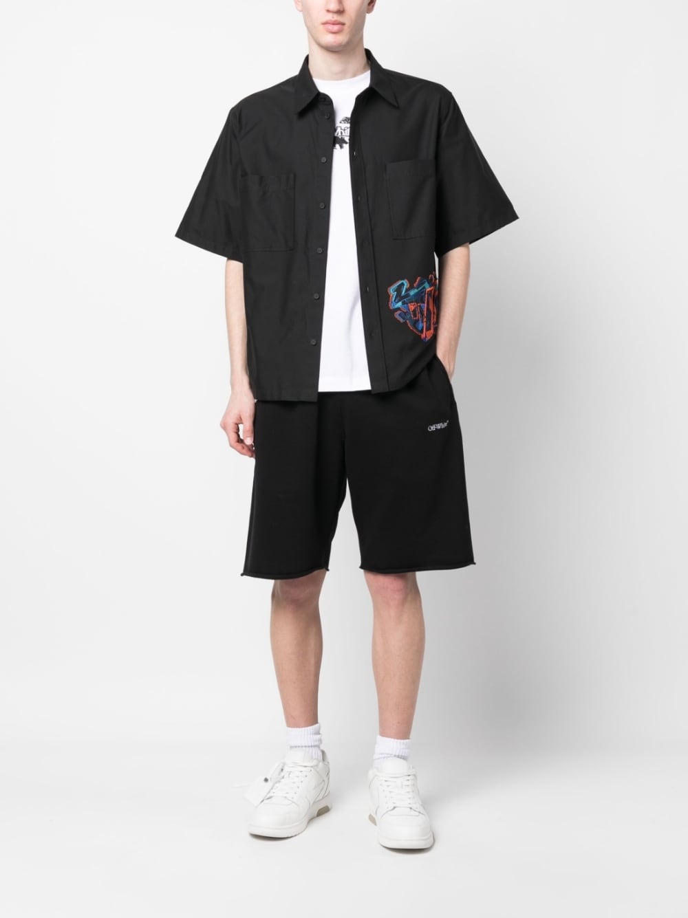 EMBROIDERED-DESIGN SHORT-SLEEVE SHIRT - 4