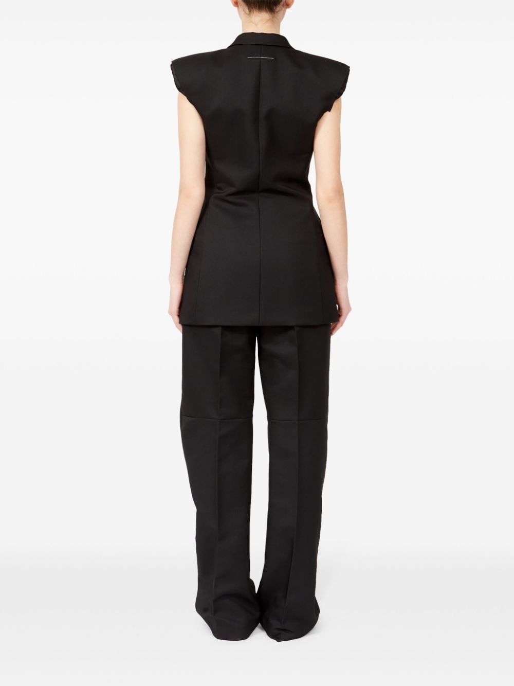 raw-cut edge waistcoat - 4