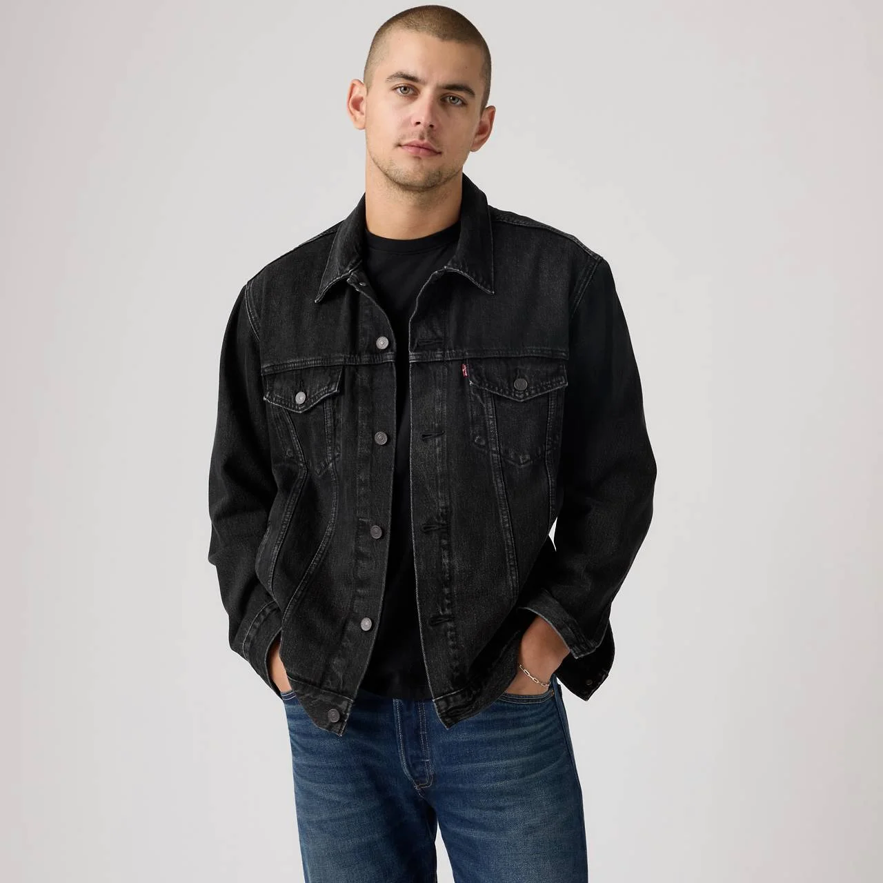 RELAXED TRUCKER JACKET - 1