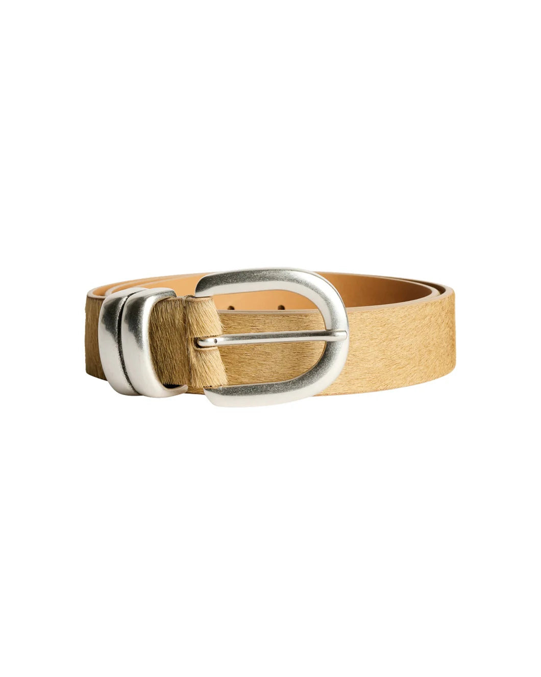 ZOIRA LEATHER BELT WOOD - 1
