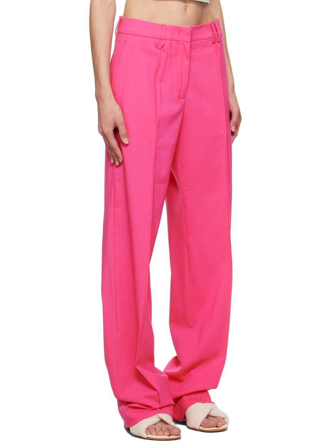 Pink Le Papier 'Le Pantalon Camargue' Trousers - 2