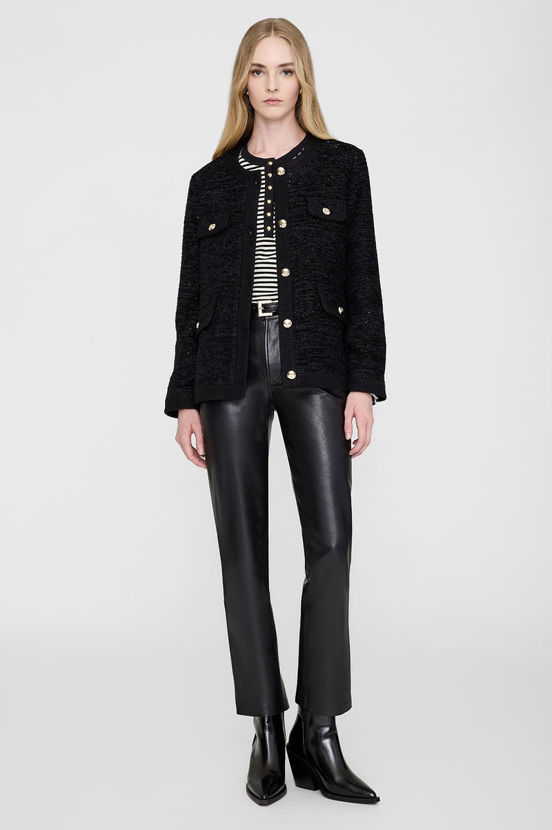ANINE BING Lydia Jacket - Black Shine outlook