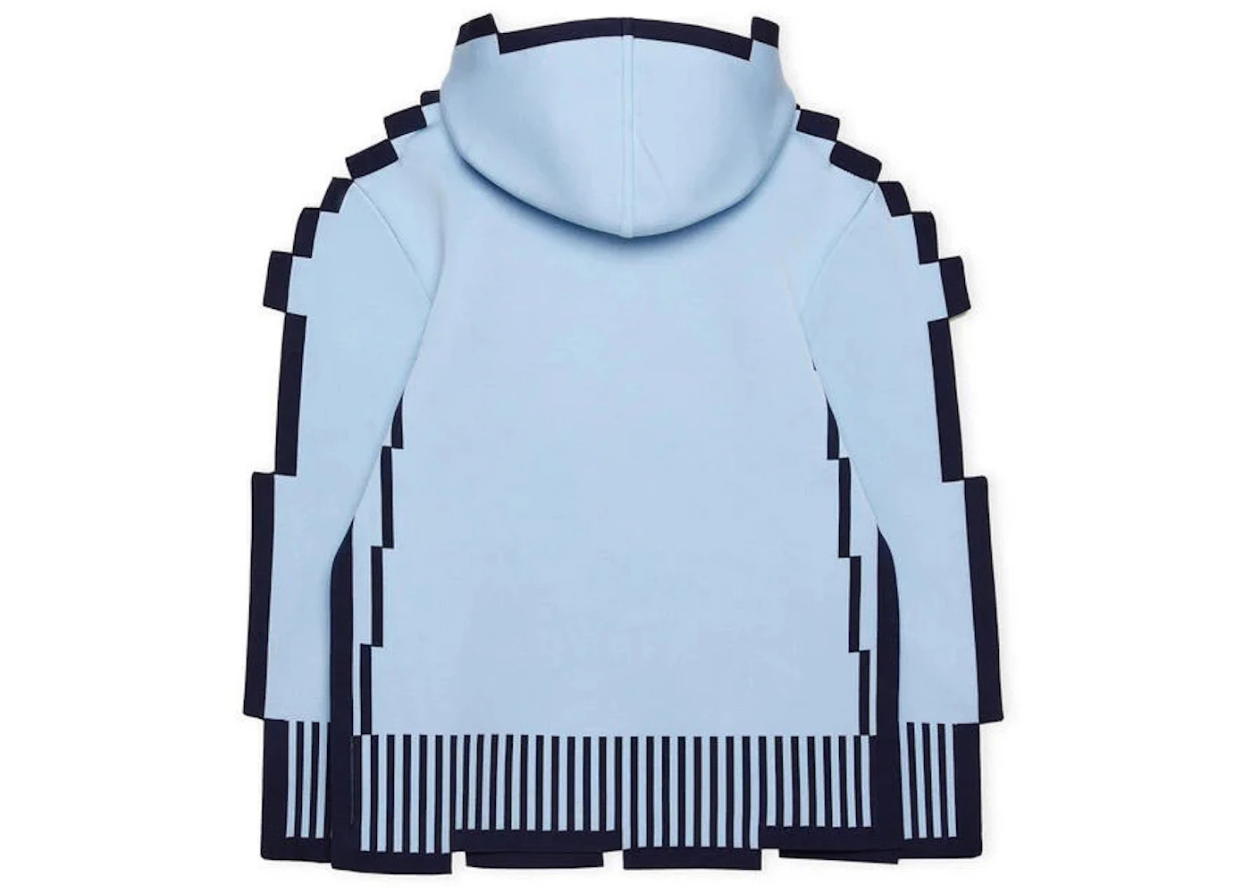 LOEWE Pixellated Hoodie In Technical Knit Light Blue - 2