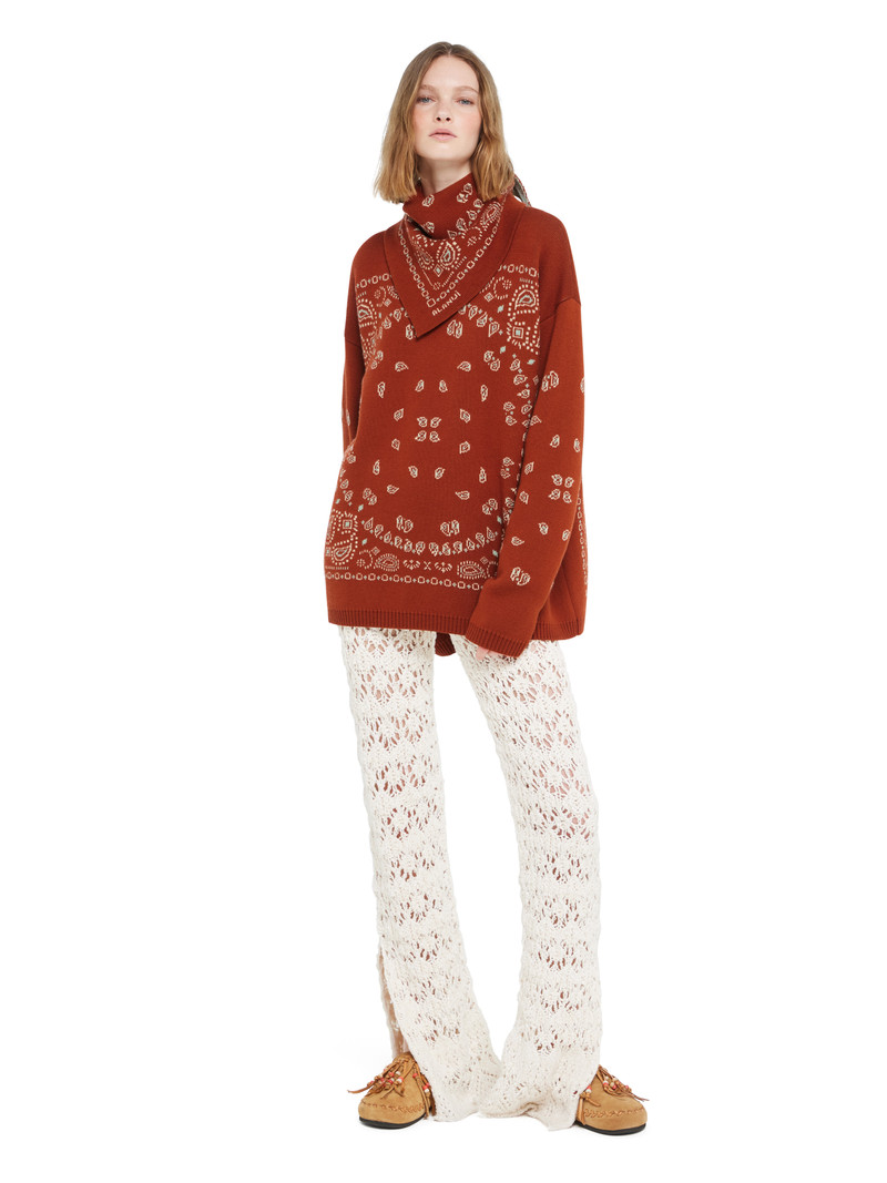 Bandana Jacquard Sweater 5