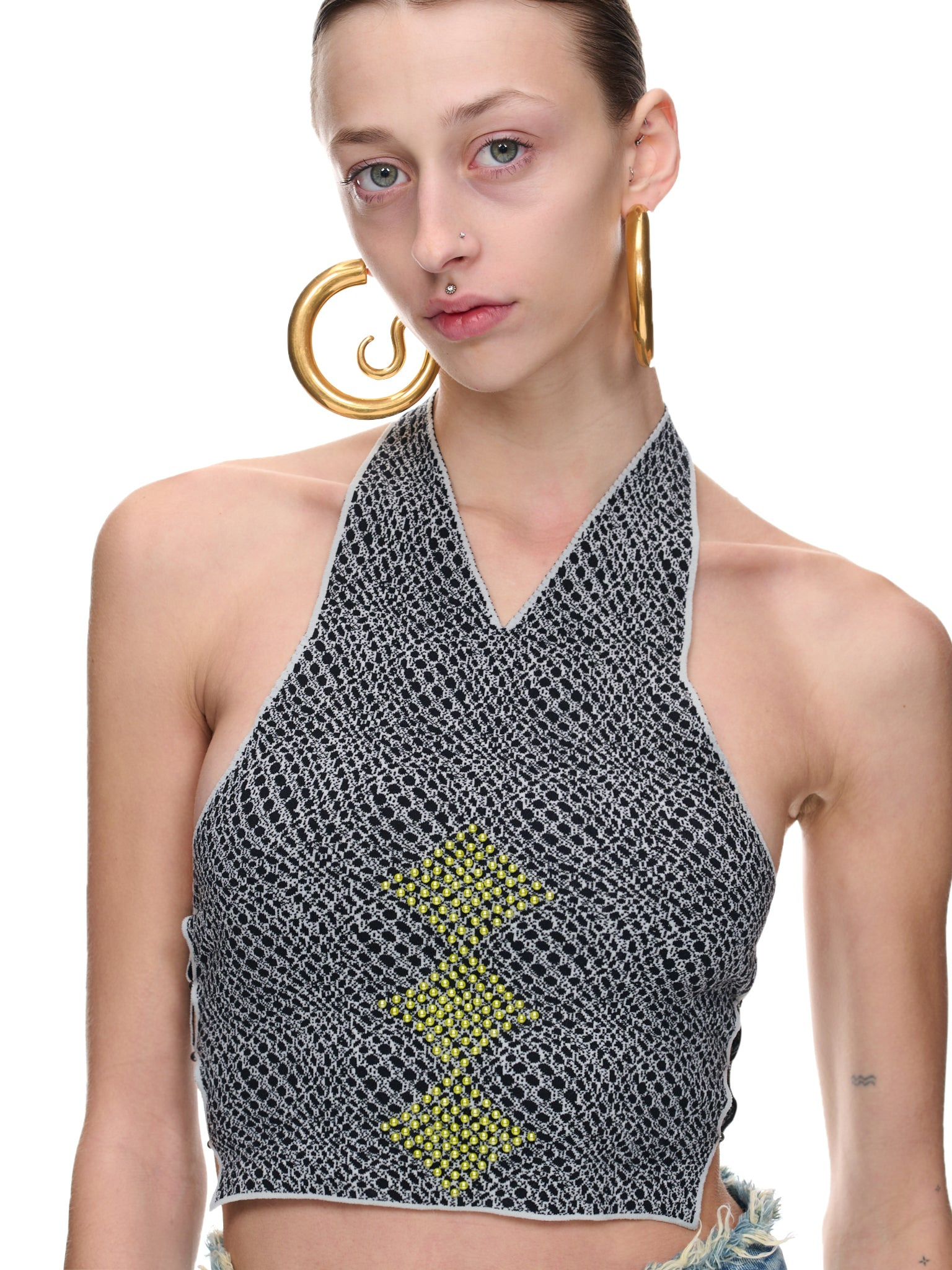 Jacquard Halter Top - 4