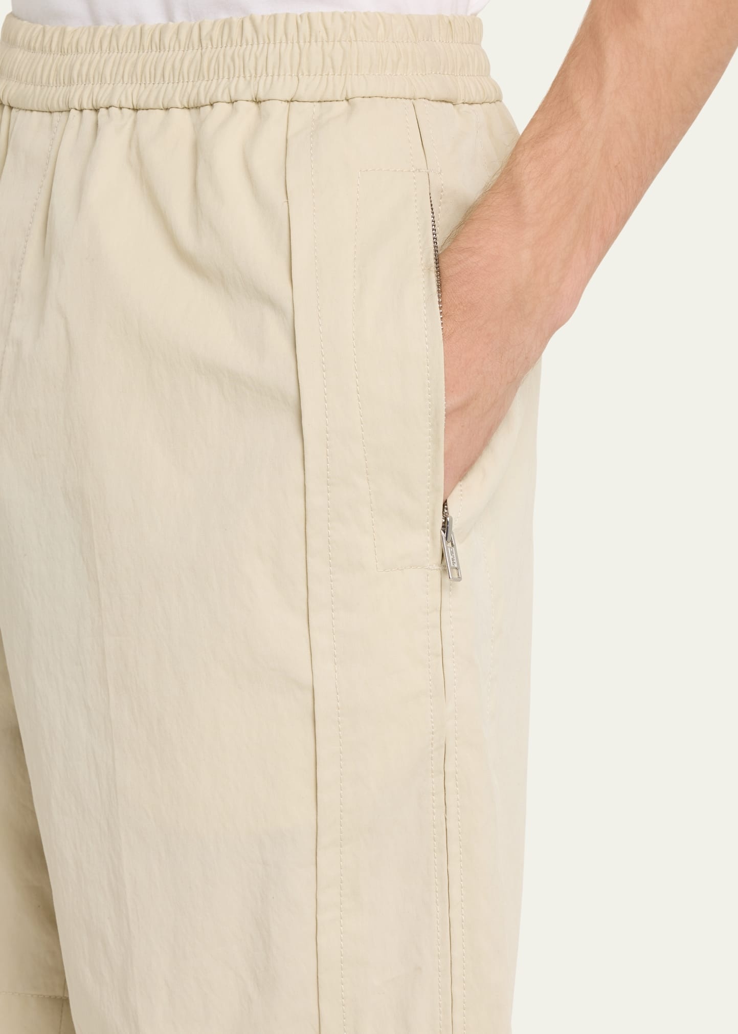 Men's Solid Twill Shorts - 5