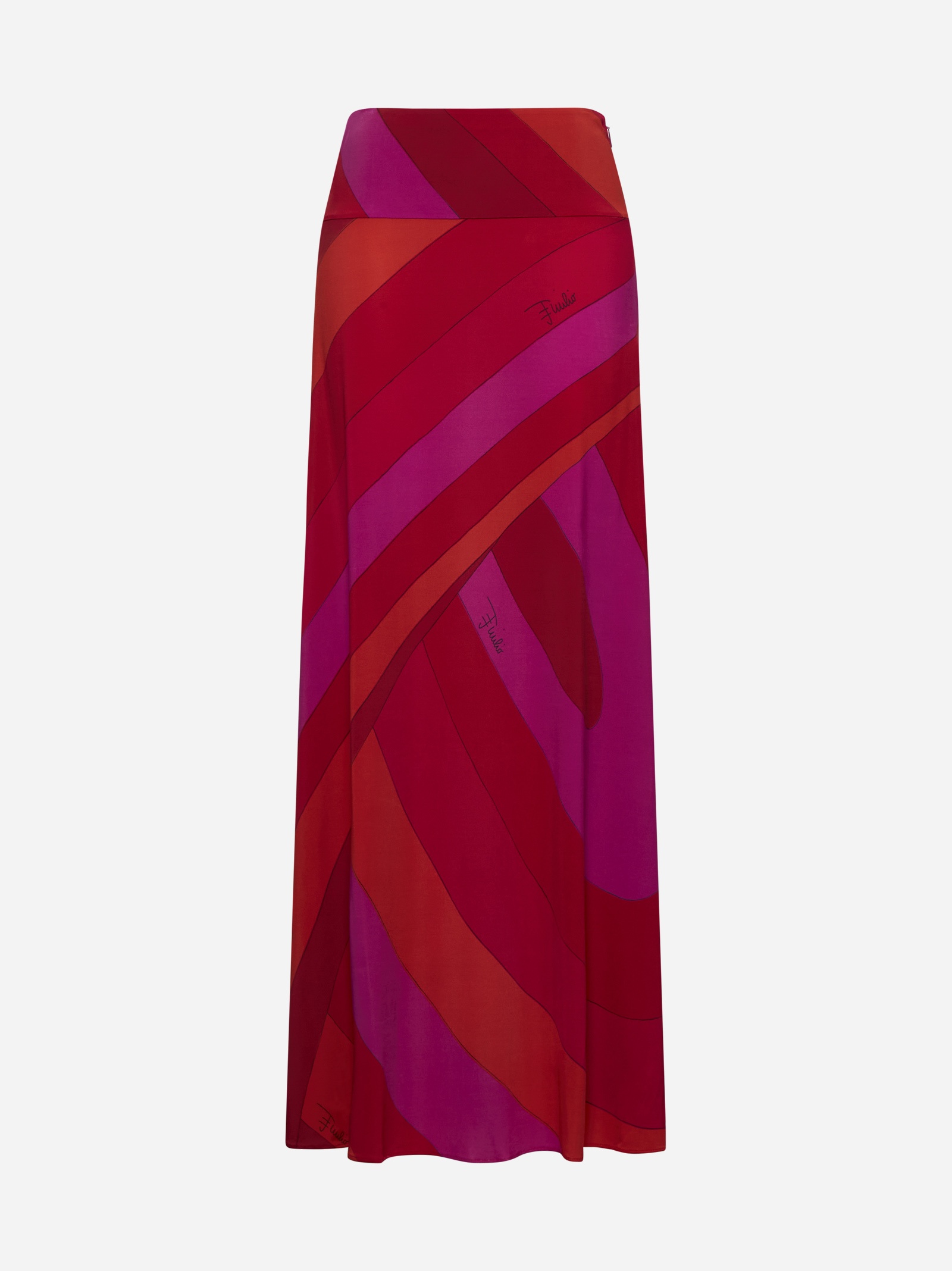 Print viscose long skirt - 1