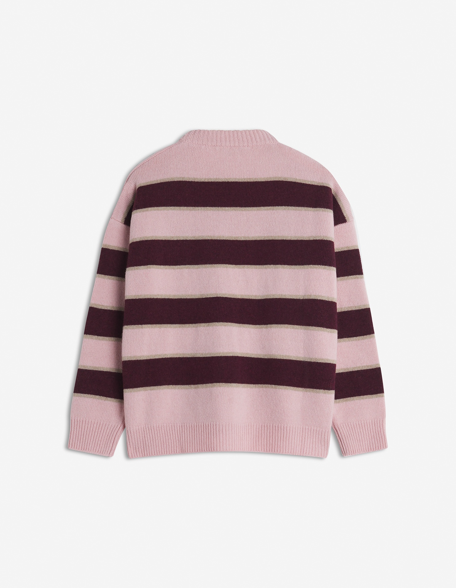 BOLD FOX HEAD PATCH STRIPED CARDIGAN - 6