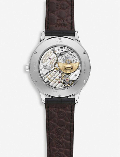 Chopard 161948-1001 L.U.C XPS 18ct white-gold and alligator-embossed leather chronometer watch outlook