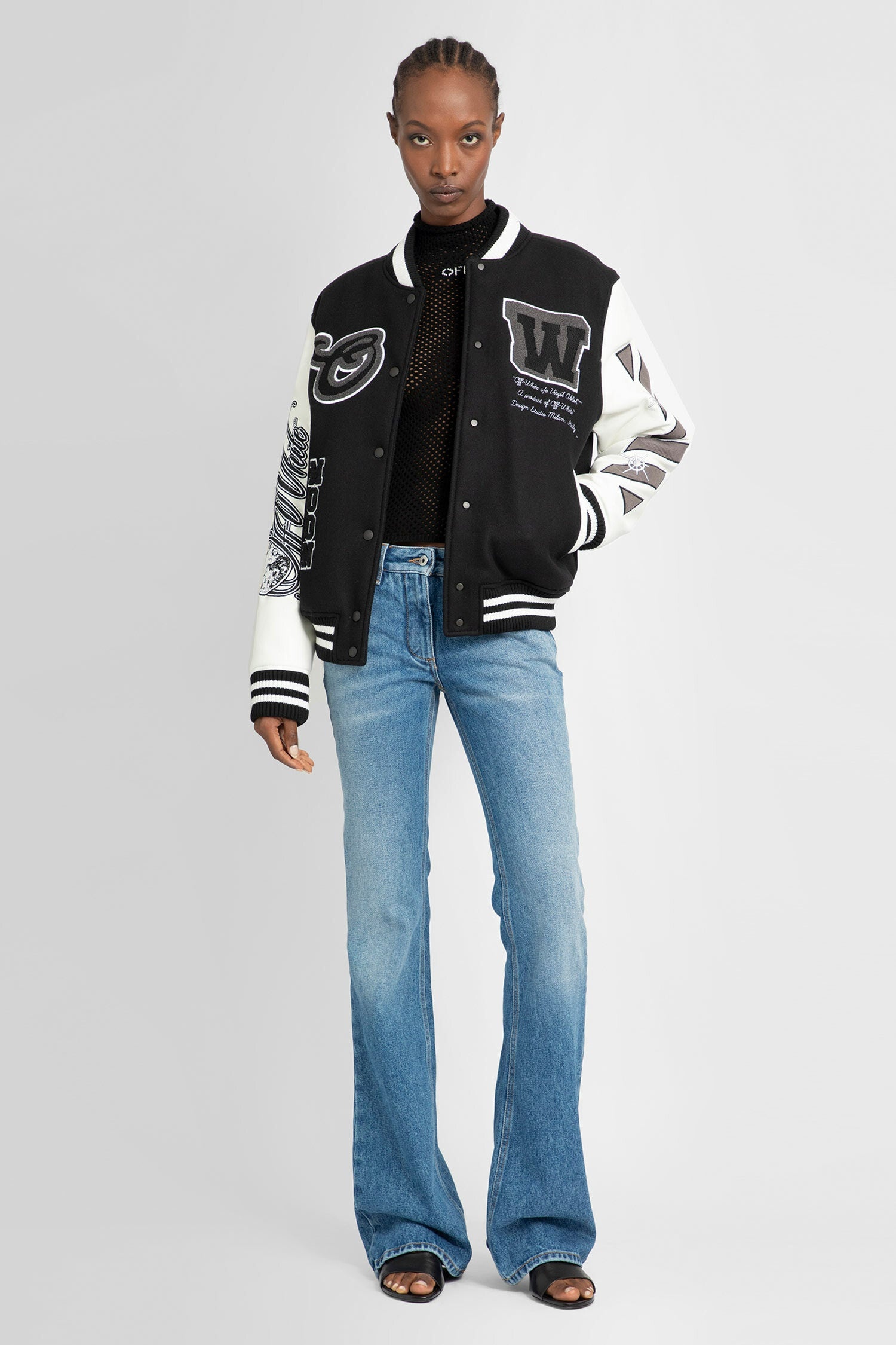 OFF-WHITE WOMAN BLACK&WHITE JACKETS - 5