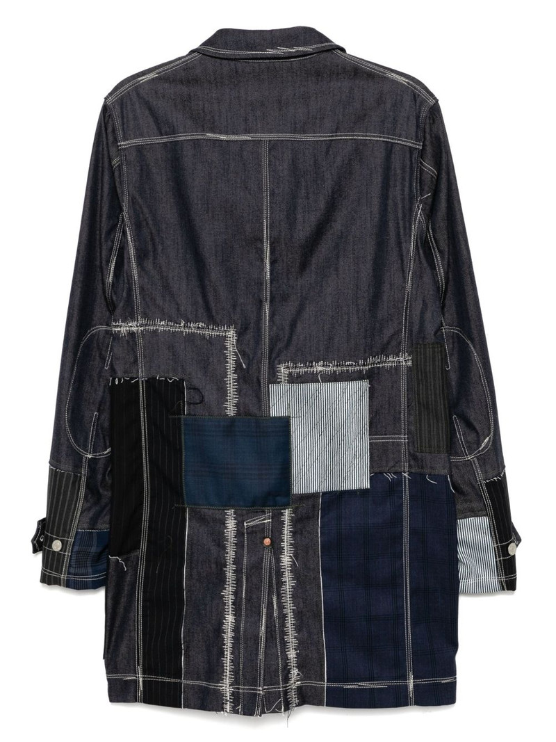 Junya Watanabe MAN selvedge patchwork coat outlook