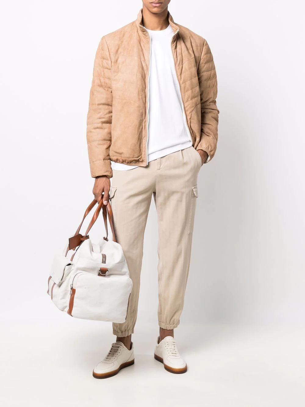tapered cotton trousers - 2