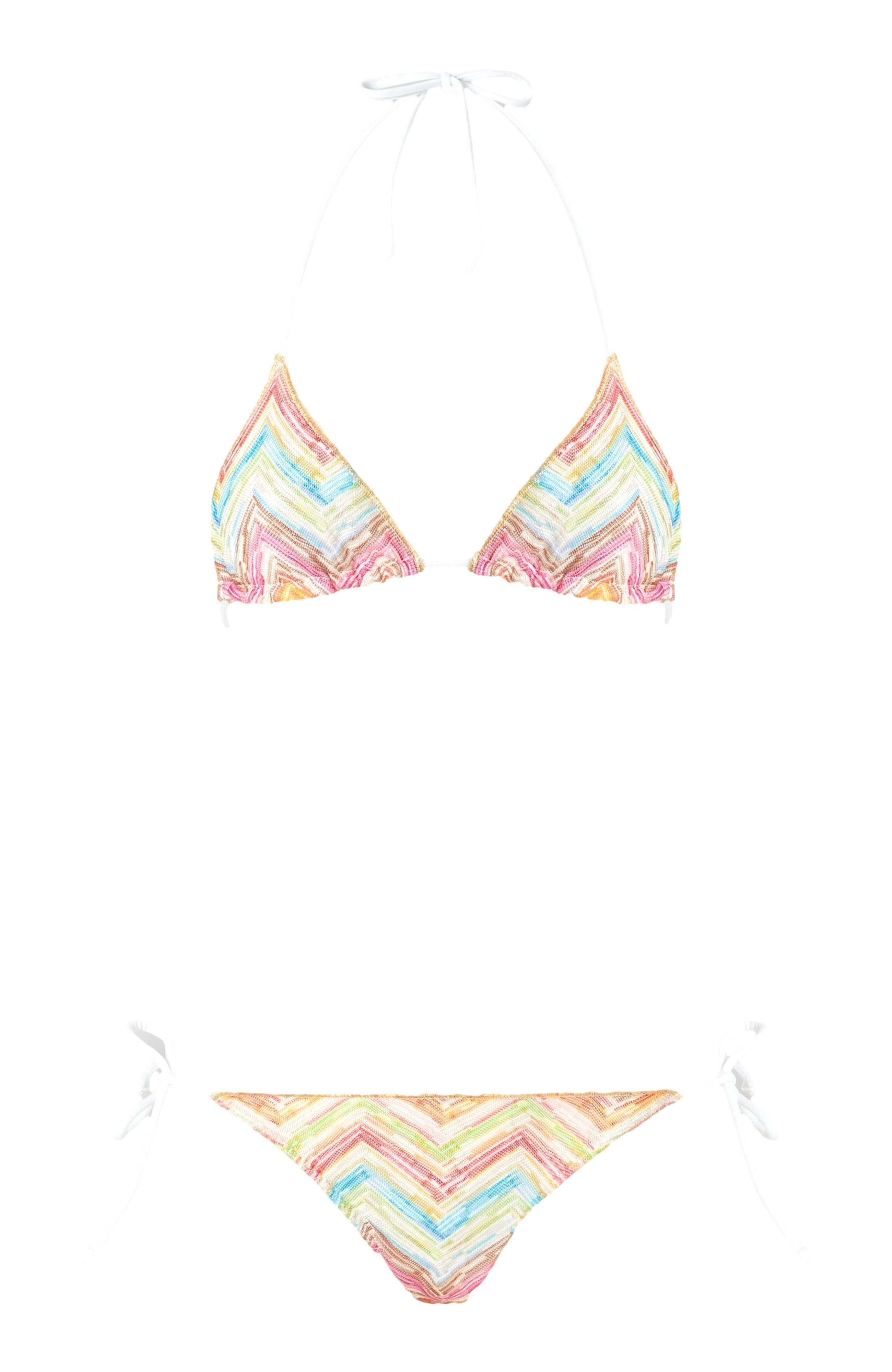 Missoni Triangle Bikini In Printed Tulle in Multicoloured at Nordstrom - 2