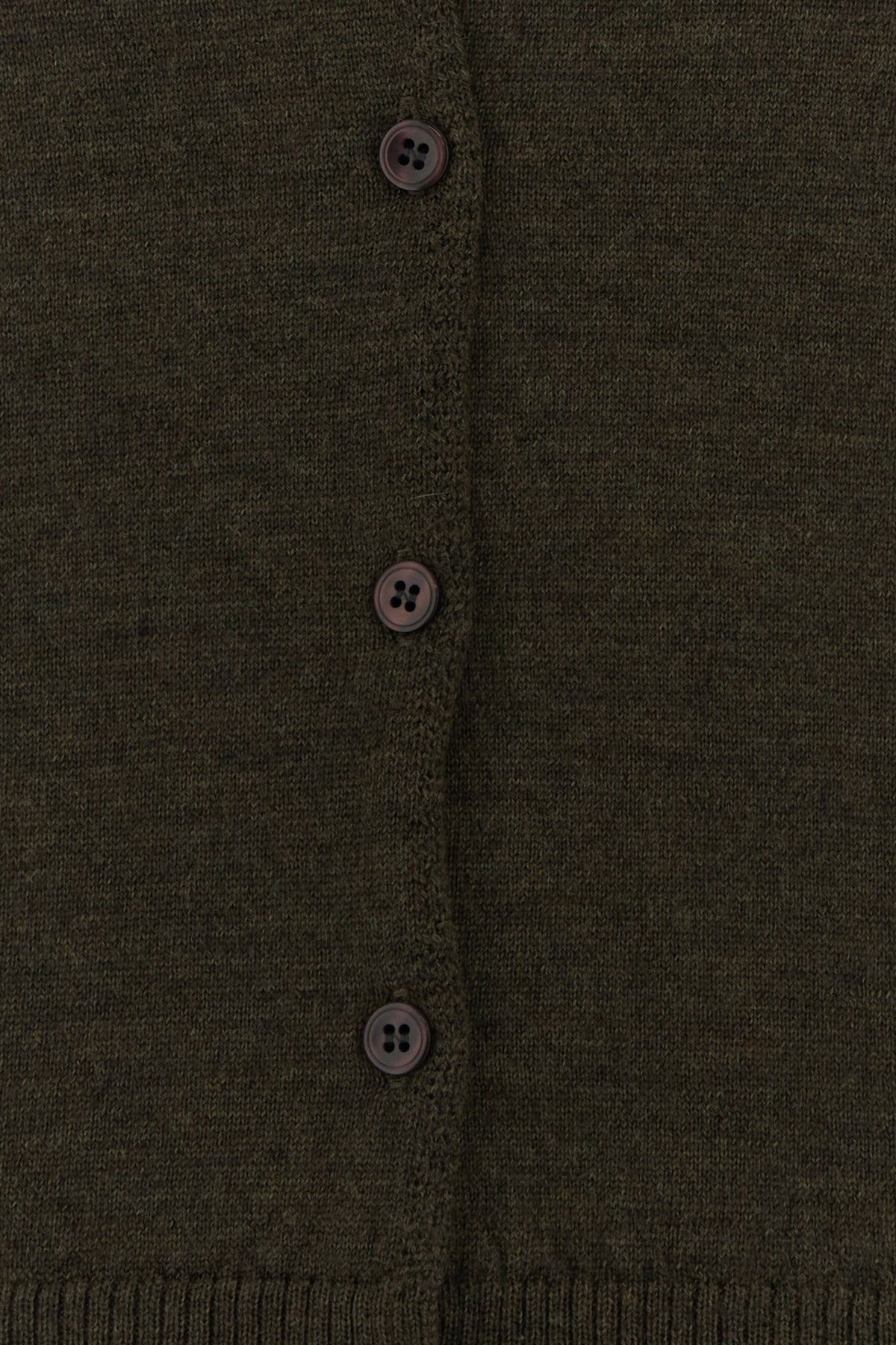 Dark green wool Coucou cardigan - 3