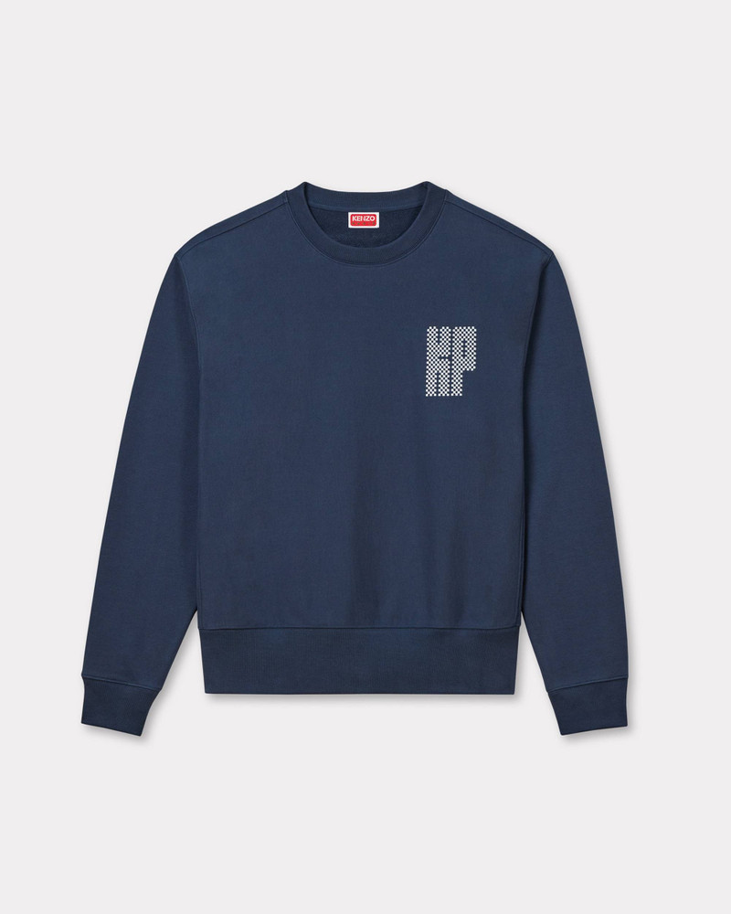 'KENZO Kamon' embroidered sweatshirt in cotton - 1