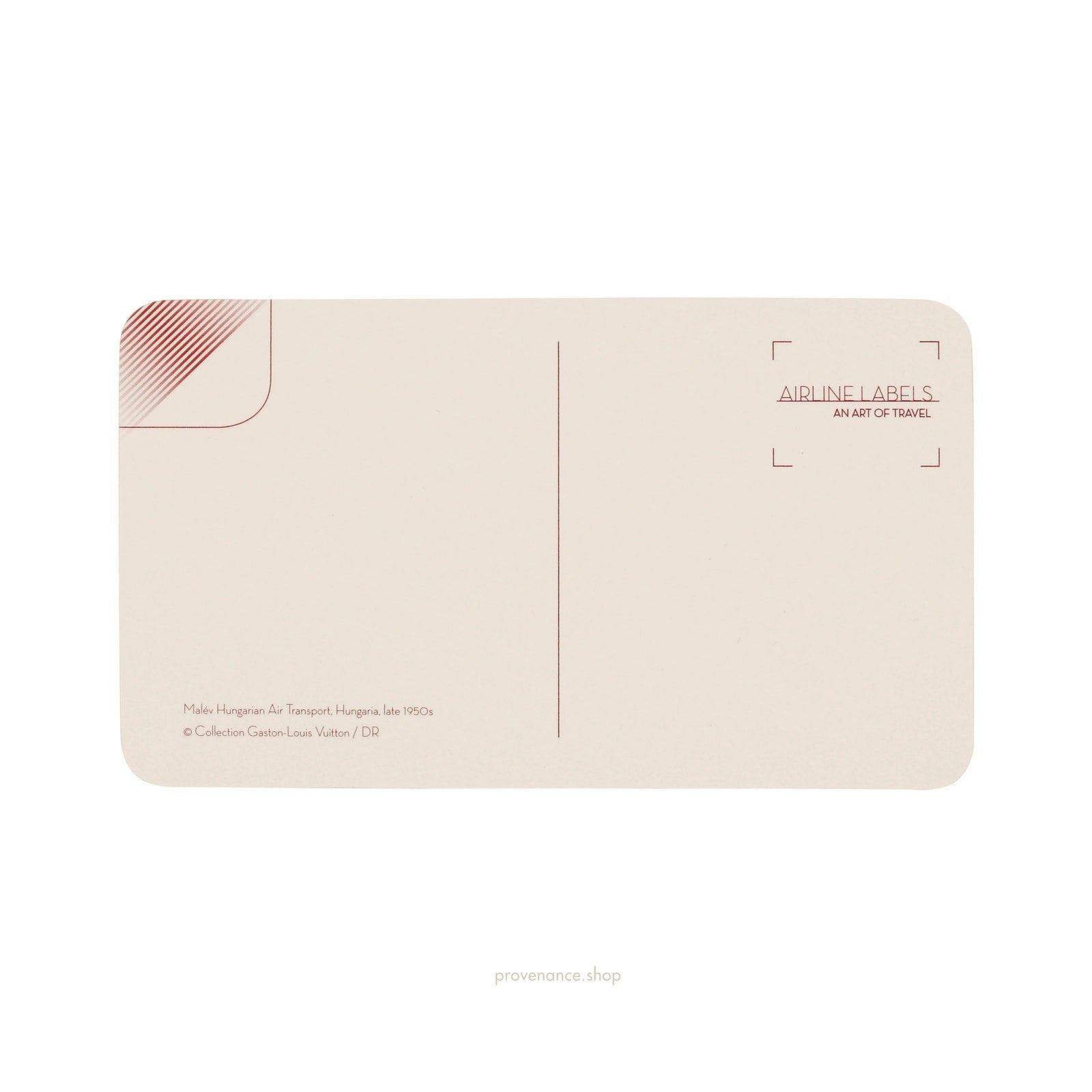 Louis Vuitton Airline Label Postcard Sticker- Hungarian Air Transport - 2