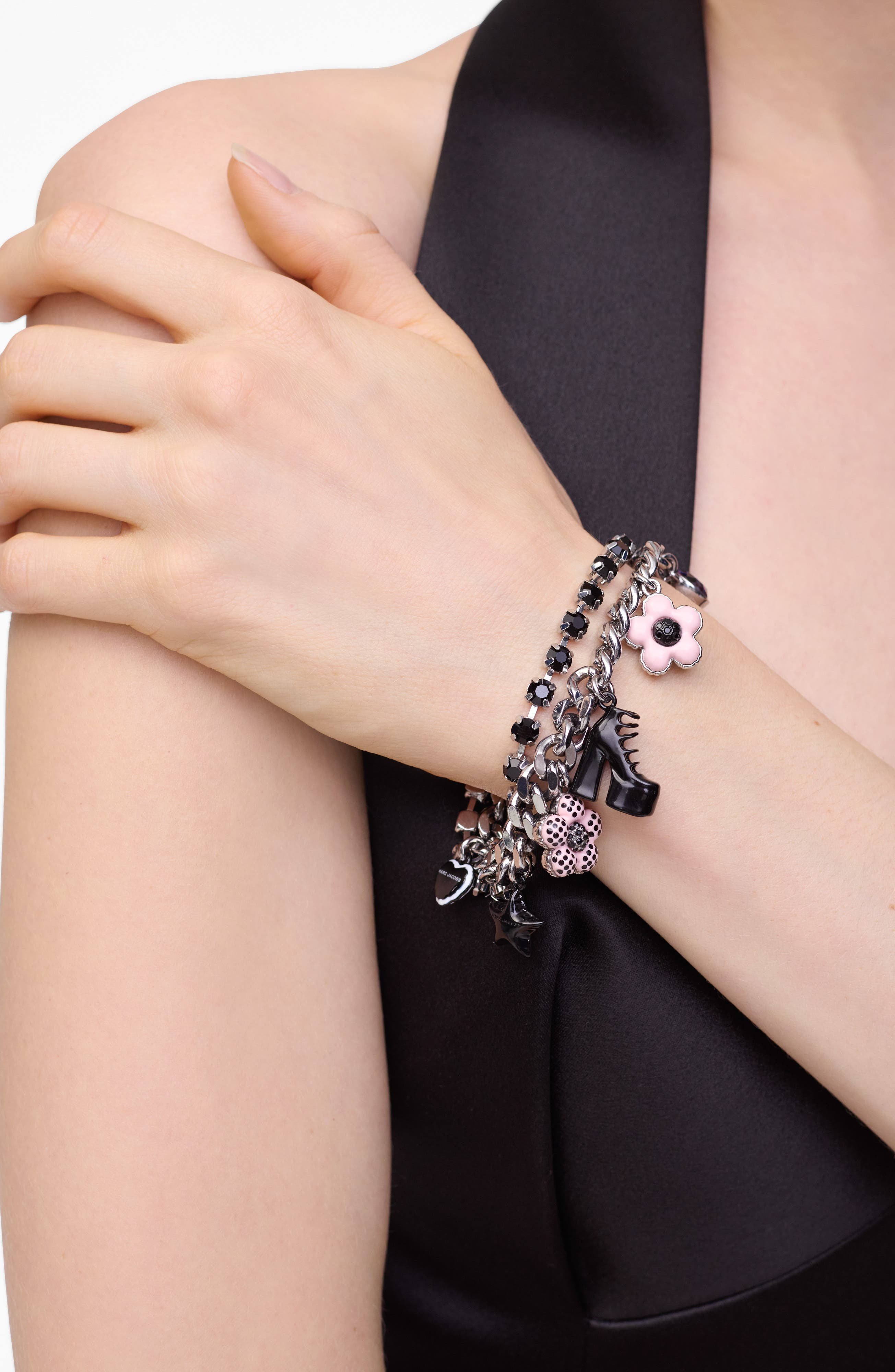 Marc Jacobs Mini Icon Dot Charm Bracelet in Silver/multi at Nordstrom - 2