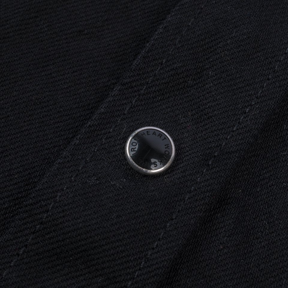 IHSH-396-BLK 13.5oz Denim Western Shirt - Black - 11