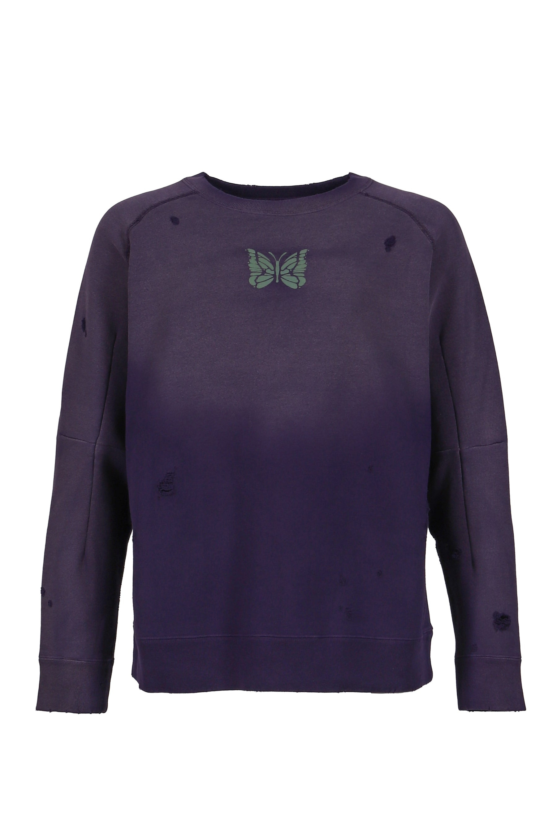 DECONSTRUCTED SWEAT SHIRT - COTTON FRENCH TERRY / PUR - 1