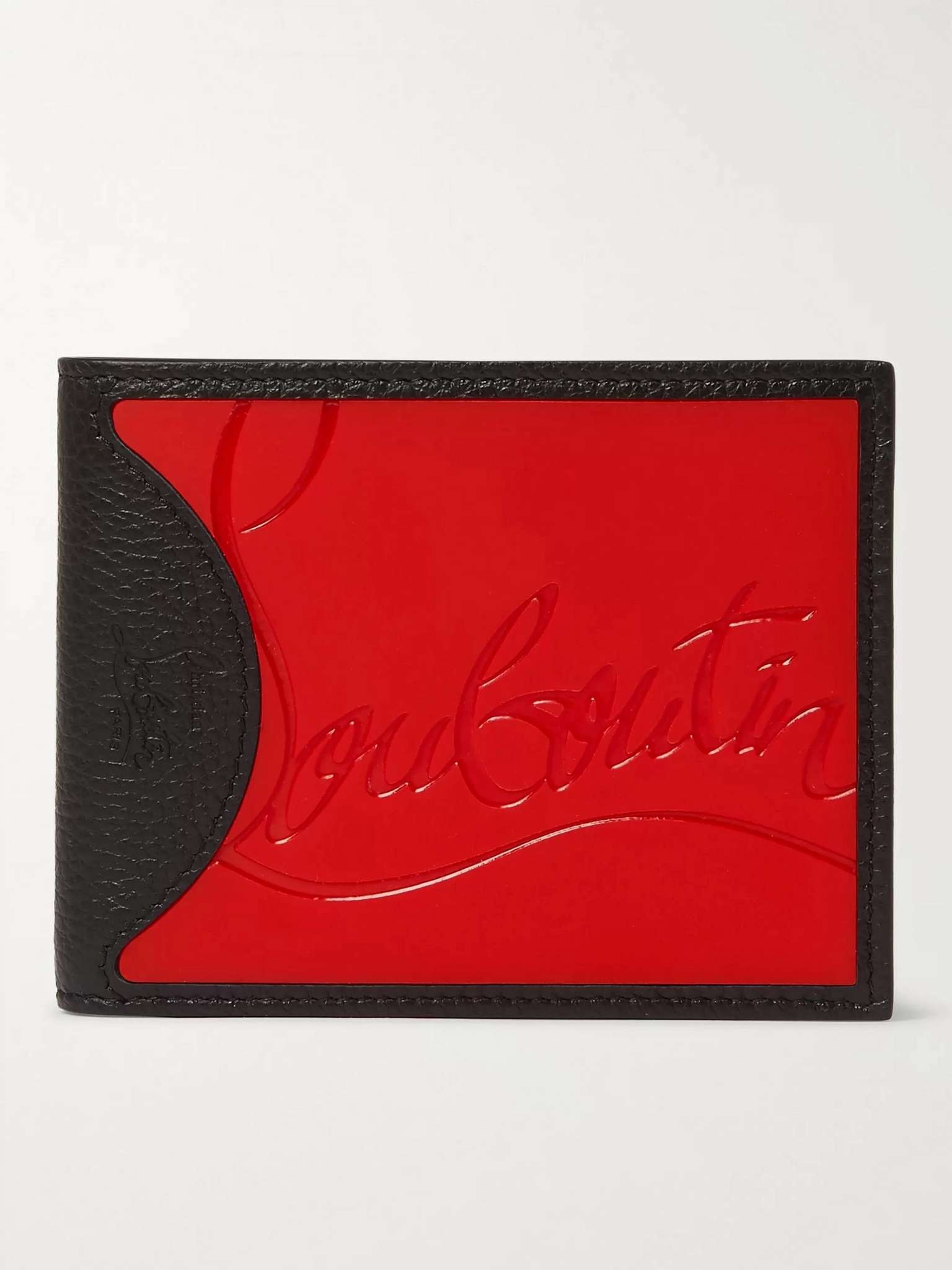 Logo-Debossed Leather and PU Billfold Wallet - 1