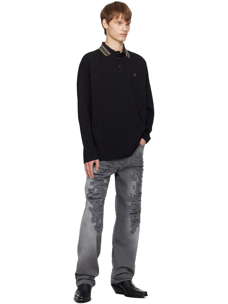 Vivienne Westwood Black LS Oversized Polo outlook