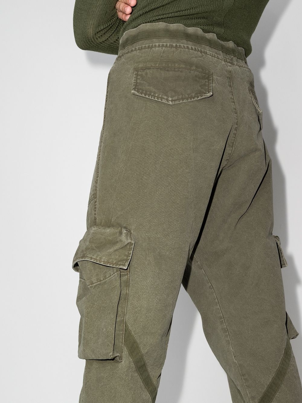 army tent cropped cargo trousers - 4