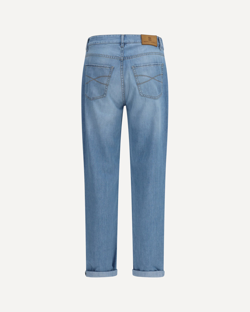 Brunello Cucinelli Jeans in cotton with distressed effect outlook