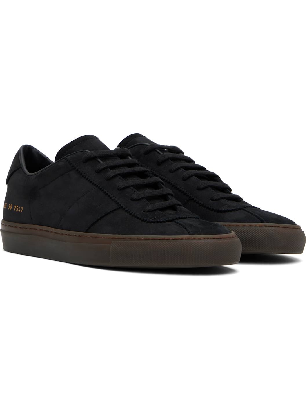 Black Tennis Trainer Sneakers - 4