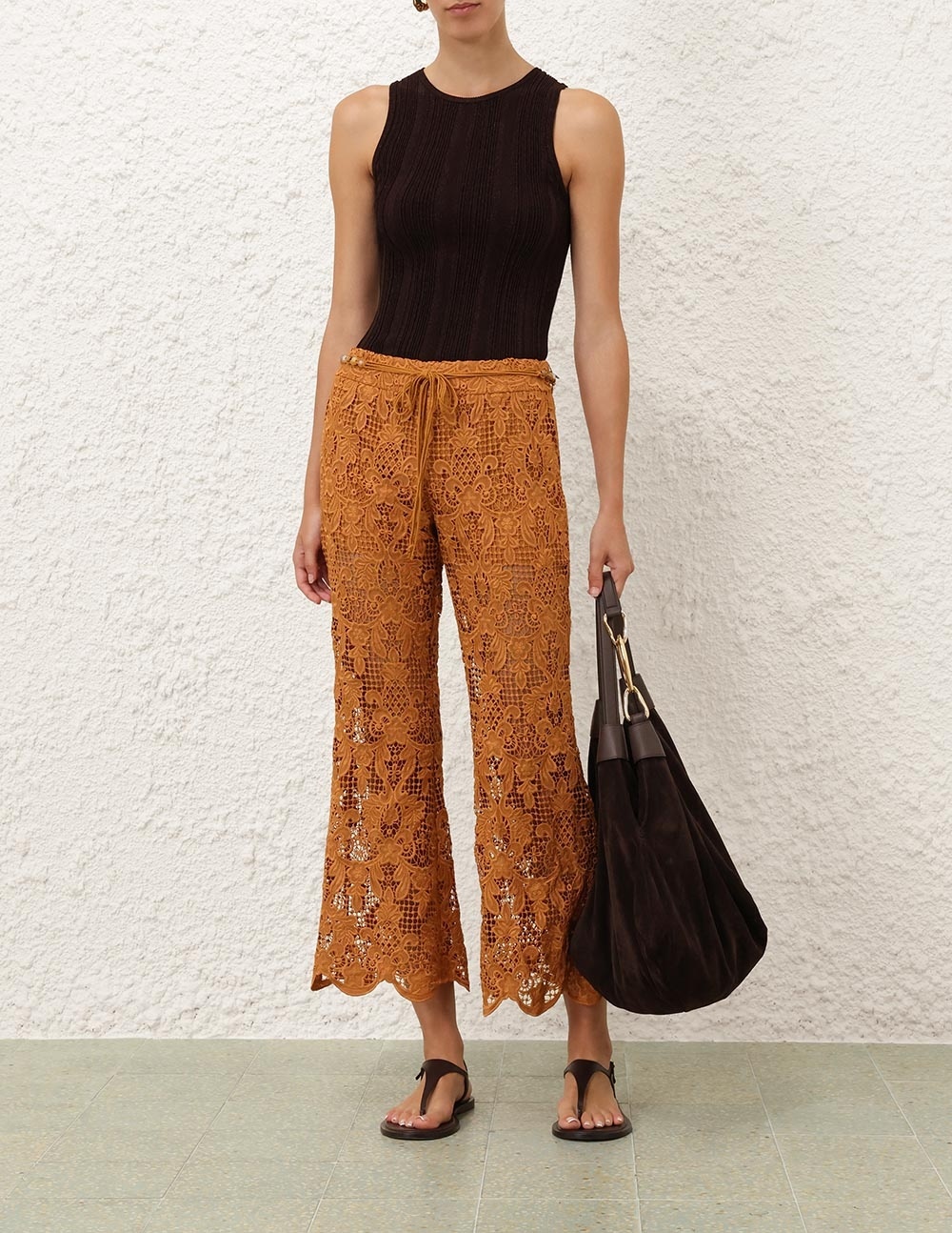 COCO LACE FLARE PANT - 2