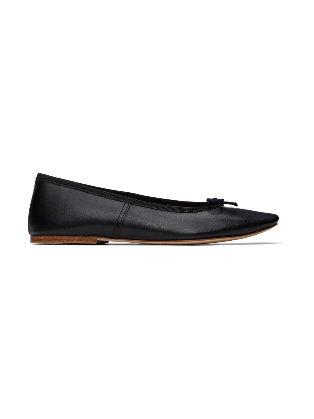 Black Leah Ballerina Flats - 1