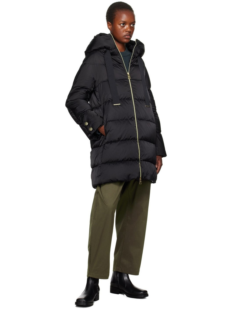 Herno Black Hooded Down Coat outlook