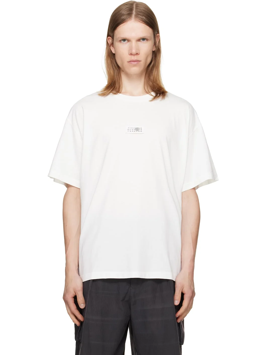 White Numeric Cotton T-shirt - 1