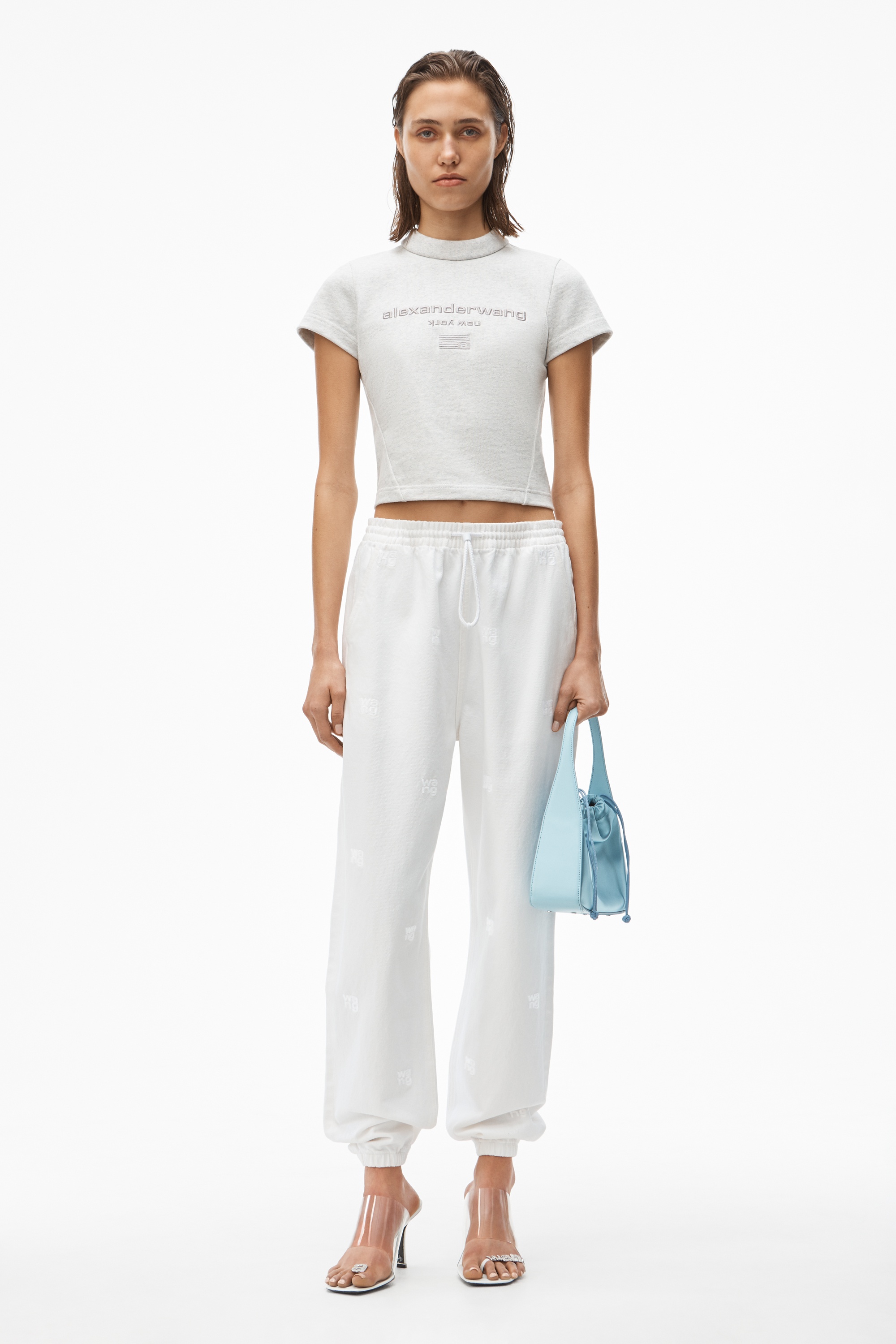 LOGO EMBROIDERED JOGGER IN DENIM - 2