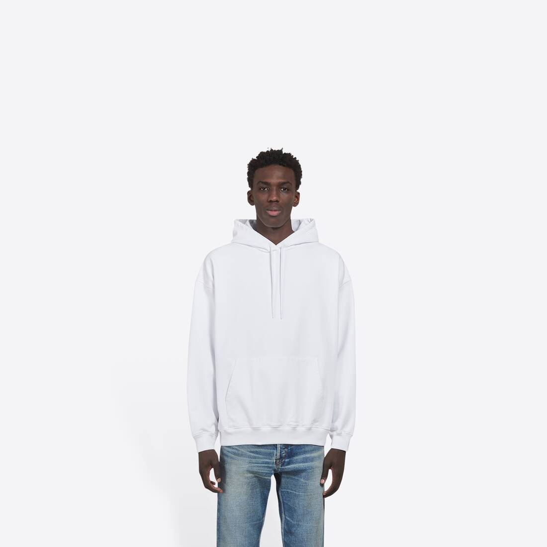 Men's Balenciaga Hoodie in White - 3