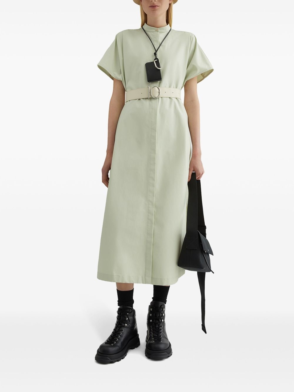 belted midi dress - 2
