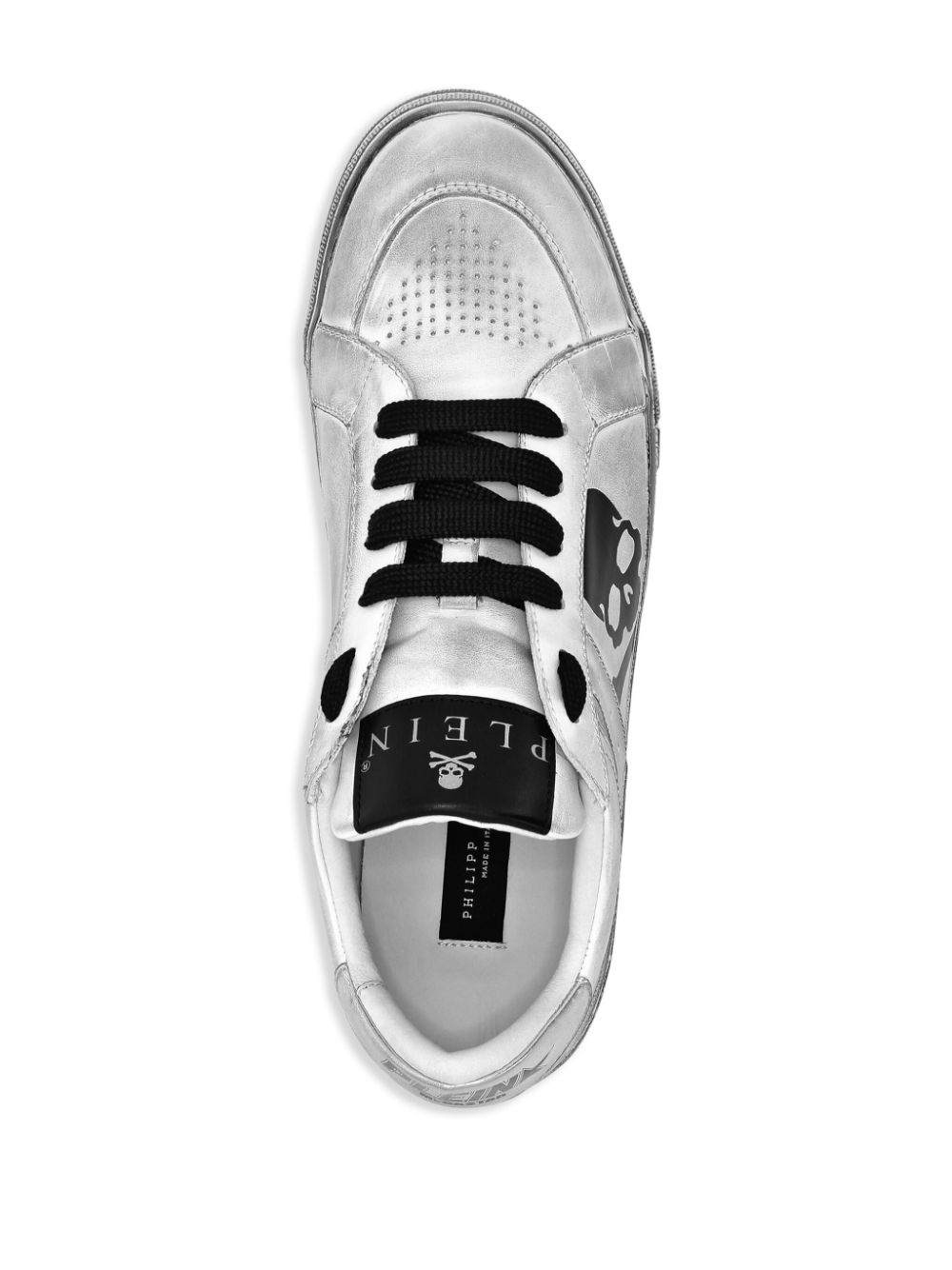 Skull & Bones metallic-effect sneakers - 3