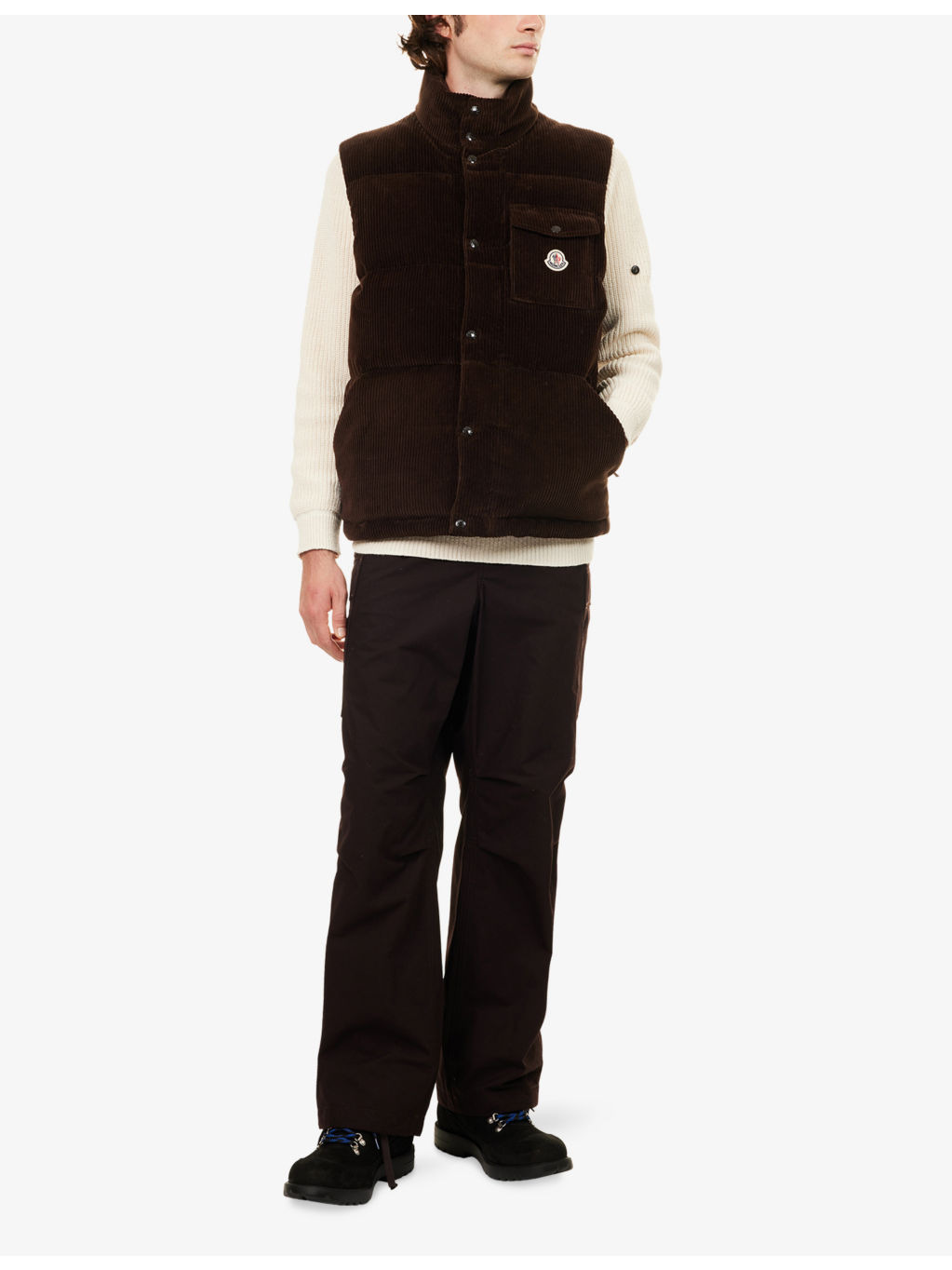 Agen Sleeveless Corduroy Gilet - 2