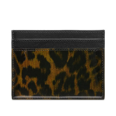 SAINT LAURENT Saint Laurent Leopard Credit Card Holder outlook