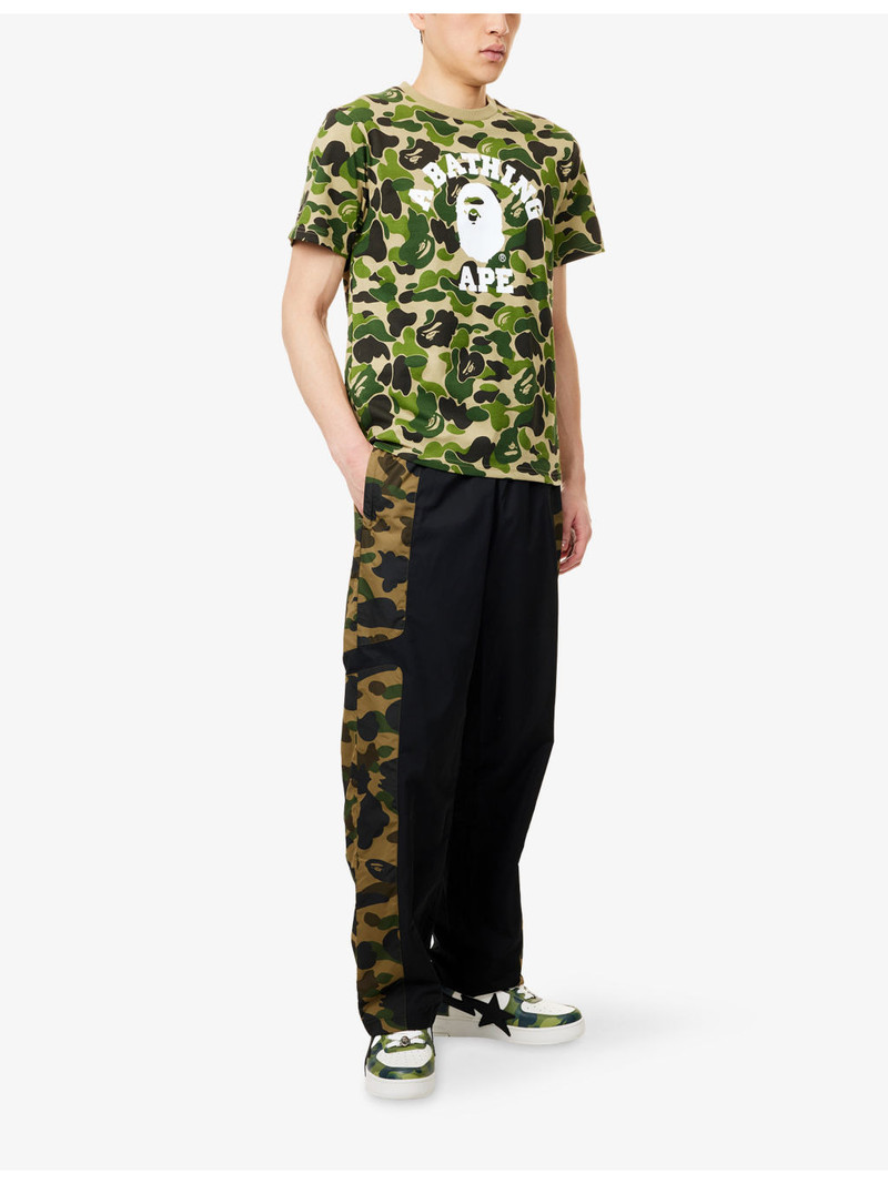 A BATHING APE® Camo-Print College Cotton T-Shirt outlook