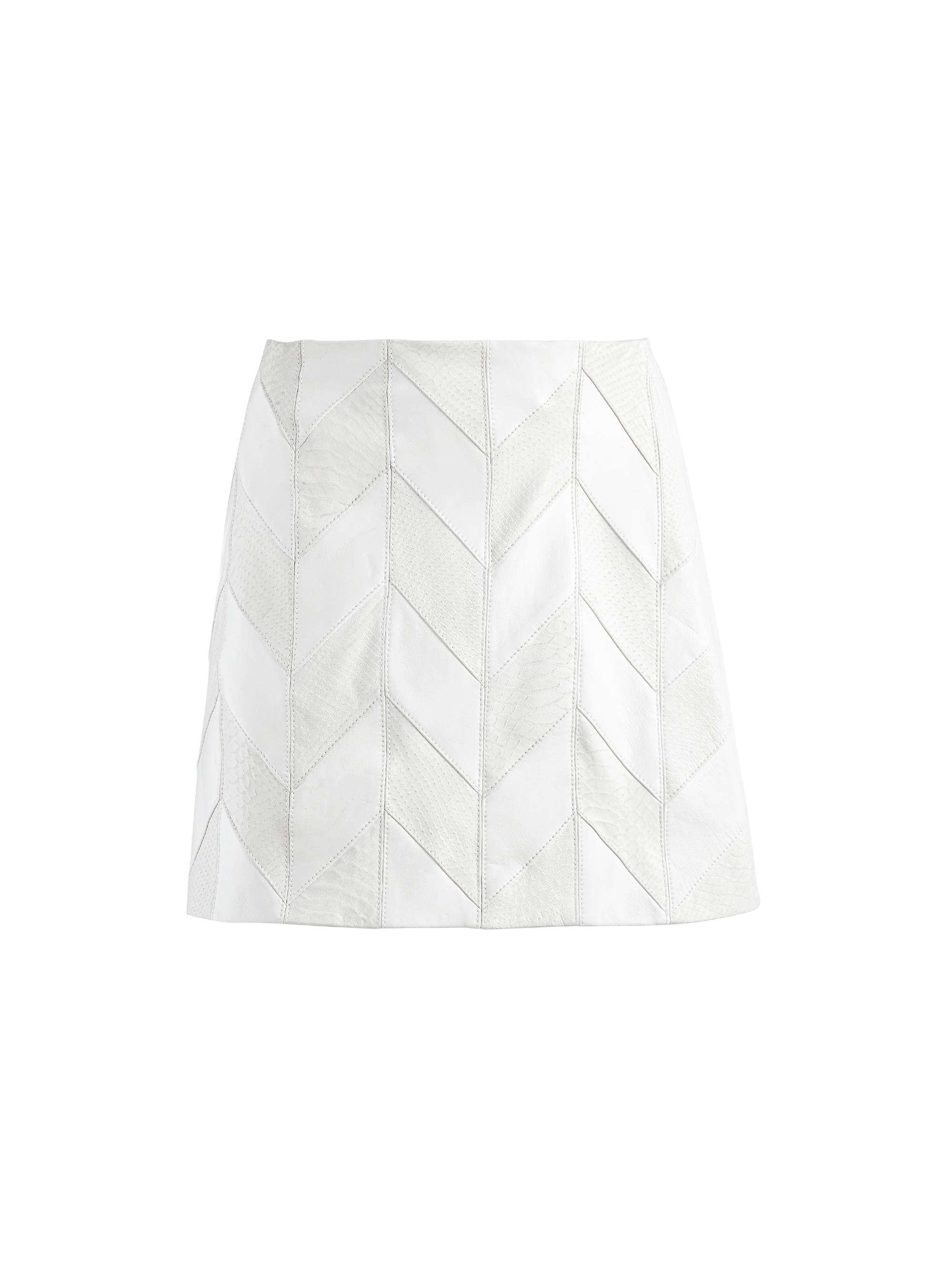 RILEY PATCHWORK MINI SKIRT - 1