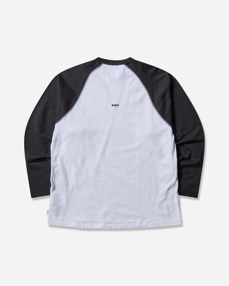WTAPS Men's Ian Longsleeve T-Shirt Black / Light Gray outlook
