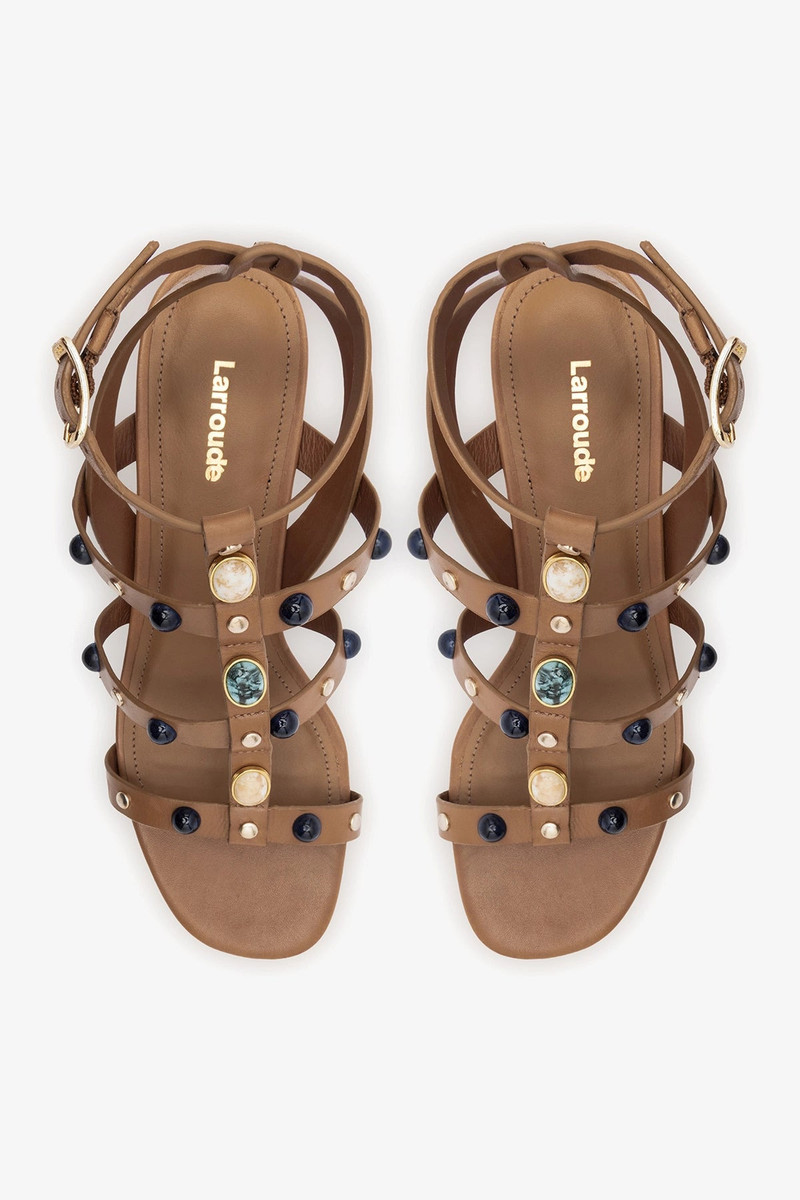 Amalfi Sandal Caramel Leather 7