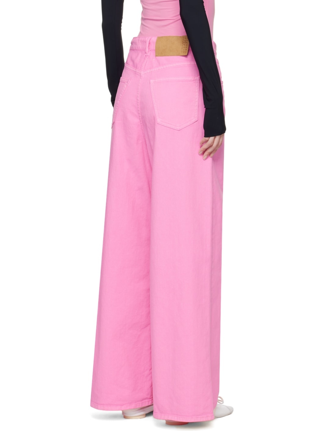 Pink Drawstring Jeans - 3