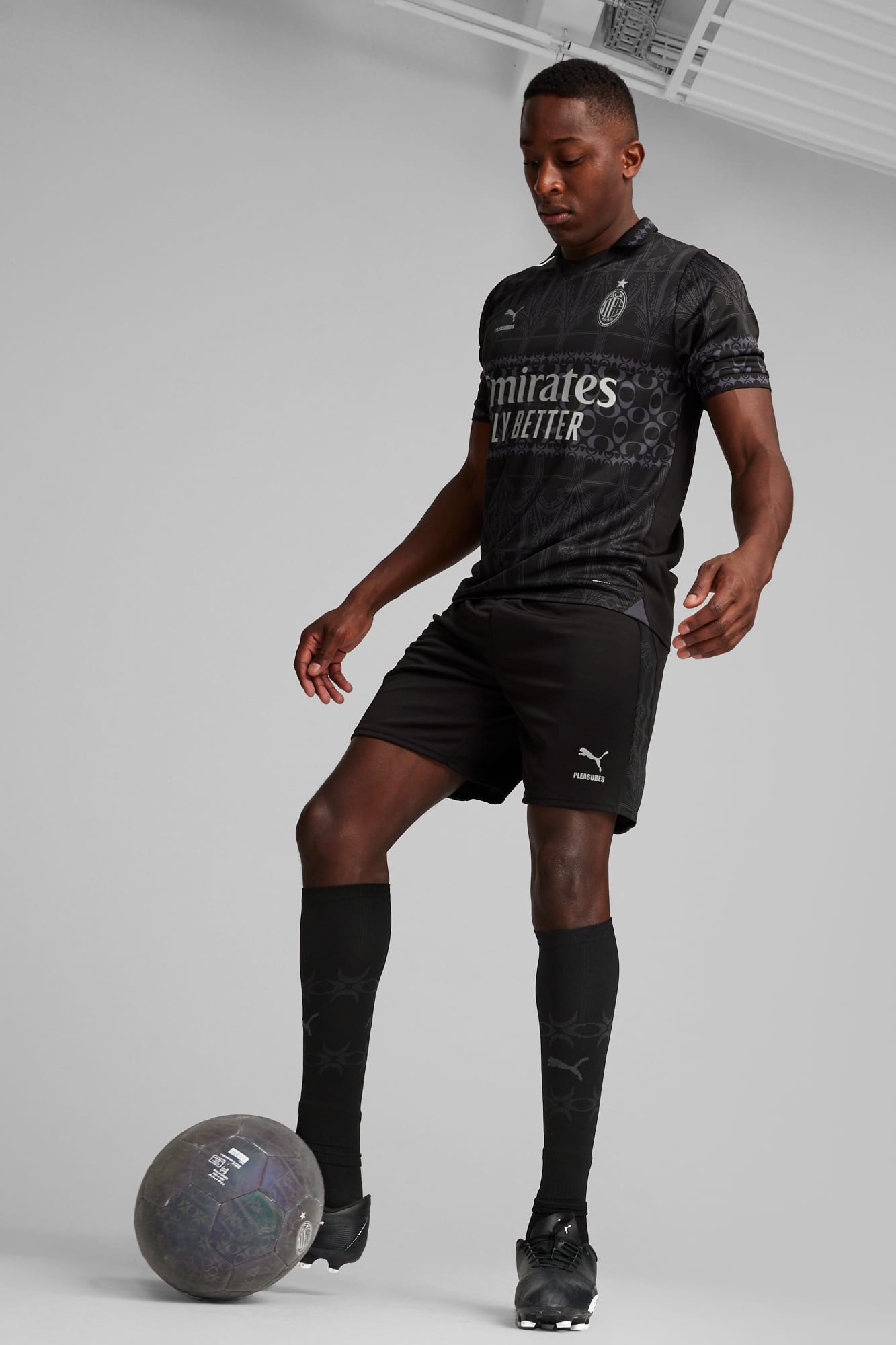 AC Milan x PLEASURES Men's Replica Soccer Jersey - 6